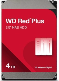 WD Tvrdi disk Red Plus, 4 TB, 3,5", 128 MB, 5400 rpm, NAS